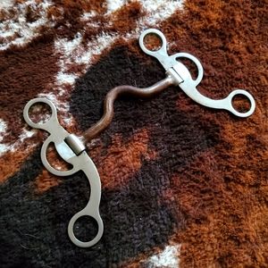 Curb shank western horse bit